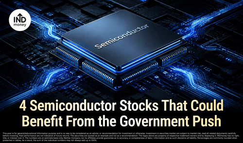 image with title "4 Semiconductor Stocks That Could Benefit From the Government Push"