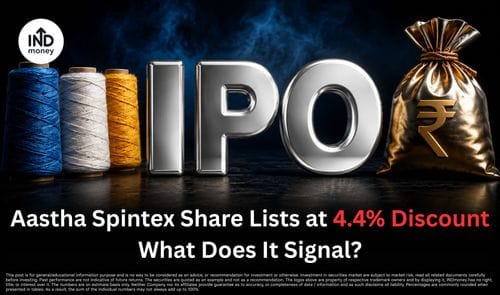 Aastha Spintex Share Lists at 4.4% Discount