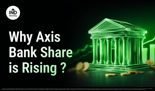 image with title "Why Axis Bank Share is Rising ?"