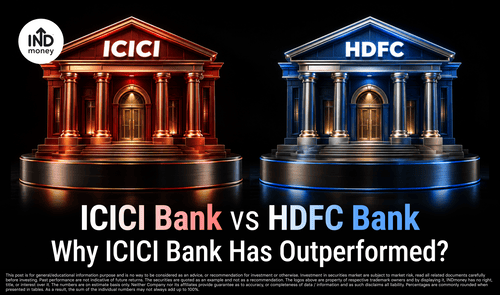 image with title "ICICI Bank vs HDFC Bank Why ICICI Bank Has Outperformed ?"