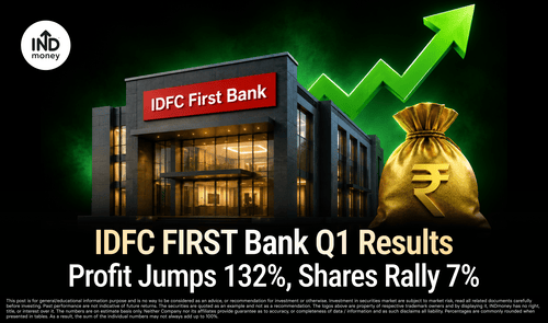 image with title "IDFC FIRST Bank Q1 Results: Profit Jumps 132%, Shares Rally 7%" image with title "IDFC FIRST Bank Q1 Results: Profit Jumps 132%, Shares Rally 7%"