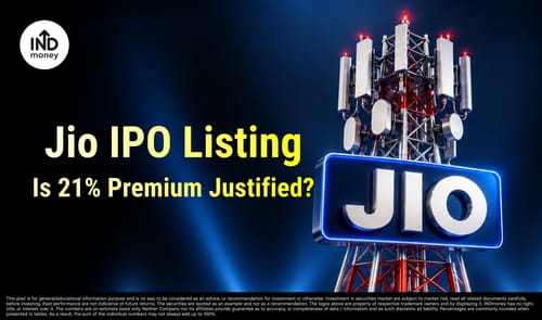 Jio IPO Lists at 21% Premium