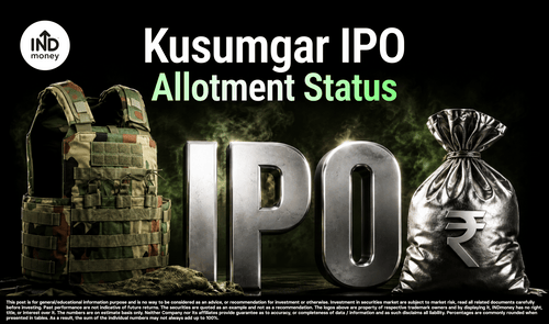 Kusumgar IPO Allotment Status: Bigshare Services, BSE, NSE Kusumgar IPO Allotment Status: Bigshare Services, BSE, NSE