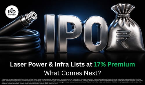 Laser Power & Infra Share Lists at 17% Premium