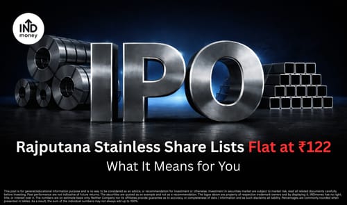Rajputana Stainless Share Lists Flat at ₹122: Hold or Sell?