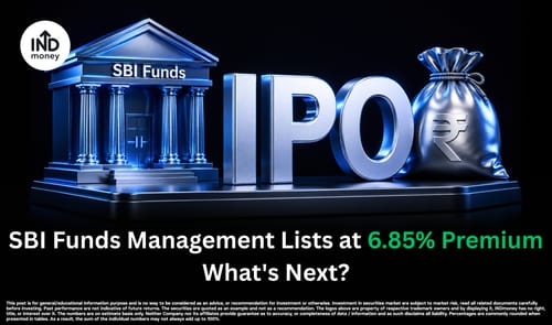SBI Funds Management IPO Lists at 6.85% Premium SBI Funds Management IPO Lists at 6.85% Premium