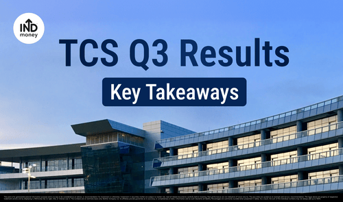 image with title "TCS Q3 Results, Key Takeaways"