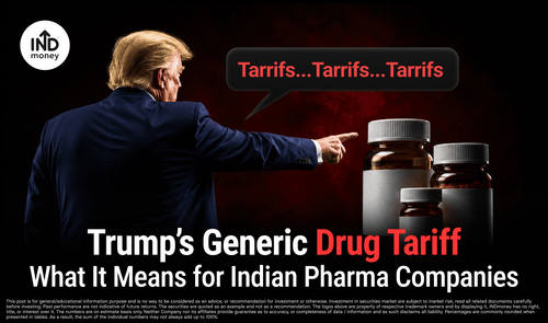image with title "Trump’s Generic Drug Tariff What It Means for Indian Pharma Companies"
