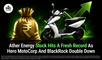 Ather Energy Stock Hits A Fresh Record As Hero MotoCorp And BlackRock Double Down  image