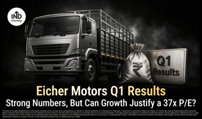 Eicher Motors Q1 Results: Strong Numbers, But Can Growth Justify a 37x P/E? image