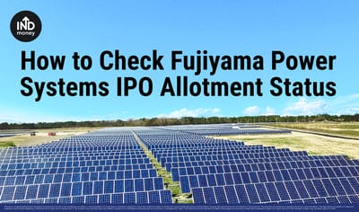 How to Check Fujiyama Power Systems IPO Allotment Status image