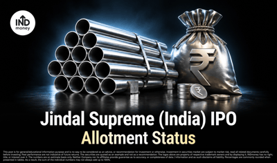 Jindal Supreme (India) IPO Allotment Status: Check on Bigshare Services, BSE & NSE image