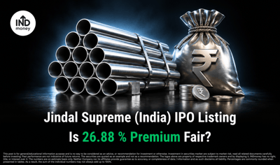Jindal Supreme (India) IPO Listing: What Does the 26.88% Premium Signal? image