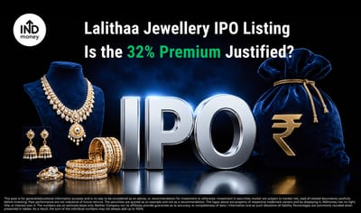 Lalithaa Jewellery Mart IPO Lists at 32% Premium: Is the Valuation Still Attractive? image