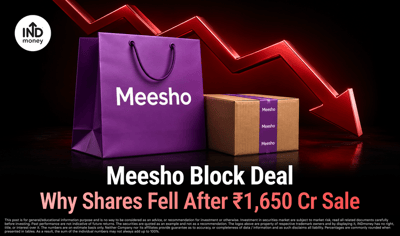 Meesho Block Deal: Why Shares Fell After ₹1,650 Cr Sale image