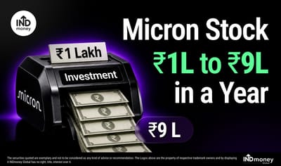Micron Stock Turns ₹1 Lakh Into ₹9 Lakh in a Year. Can Indian Investors Still Ride the Trend? image