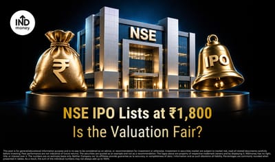 NSE IPO Lists at ₹1,800: How Much Growth Is Already Priced In? image