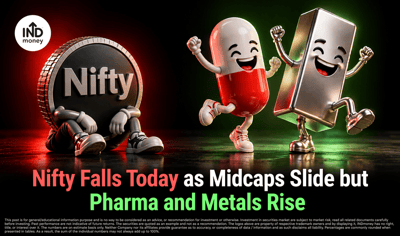 Nifty Falls Today as Midcaps Slide but Pharma and Metals Rise image