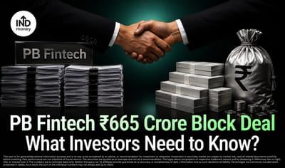 PB Fintech Shares Fall 5% After ₹665 Crore Founder-Led Block Deal: What Happened? image