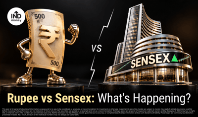 Rupee Rises 1%, Sensex Falls 500 Points: Why Are Stocks Weak? image