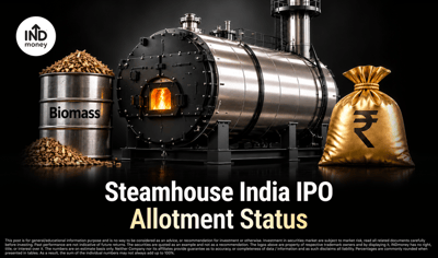 Steamhouse India IPO Allotment Status: Check on KFin Technologies, BSE, NSE image