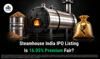 Steamhouse India IPO Lists at 6.6% Premium: Is the Valuation Fair? image