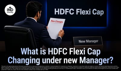 HDFC Flexi Cap has a new fund manager. Here's what's changed in 4 Months. image