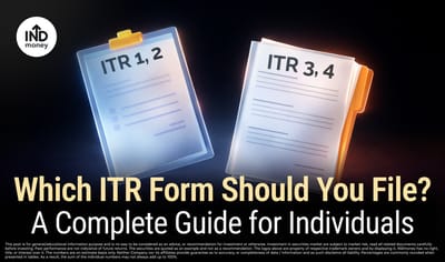 Which ITR Form Should You File in India? ITR-1 vs ITR-2 vs ITR-3 vs ITR-4 Explained image