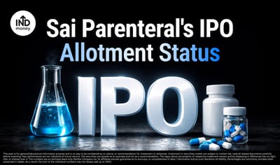 Sai Parenteral's IPO Allotment Status: Check on Bigshare, BSE, NSE image