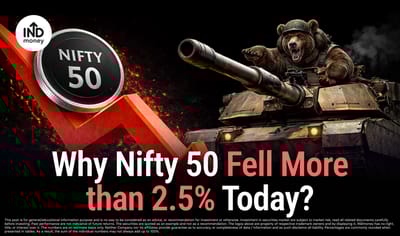 Why Stock Market Fell Today: Nifty Drops Amid Oil Price Surge & Middle East Tensions image