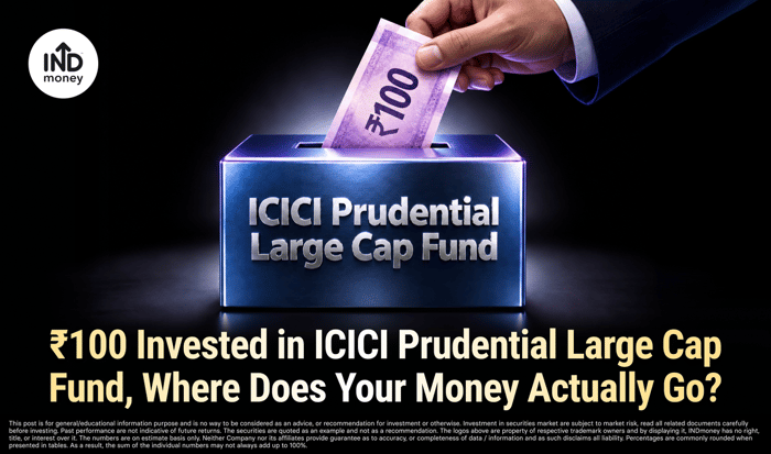 ₹100 Invested in ICICI Prudential Large Cap Fund, Where Does Your Money Actually Go?
