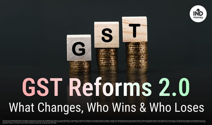 Image with Title: GST Reforms 2.0: What Changes, Who Wins & Who Loses Image with Title: GST Reforms 2.0: What Changes, Who Wins & Who Loses