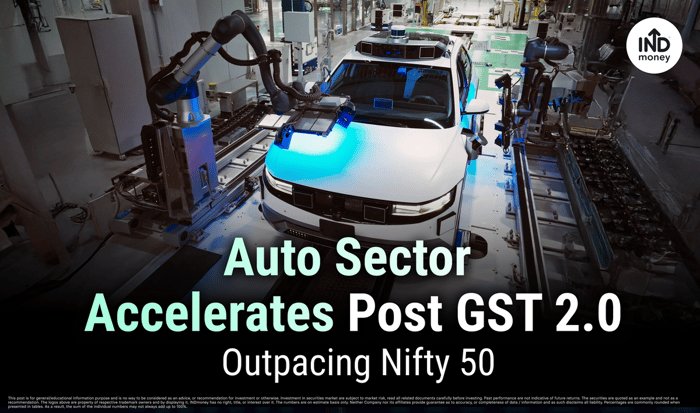 Image with Title: Auto Sector Accelerates Post GST 2.0: Outpacing Nifty 50 