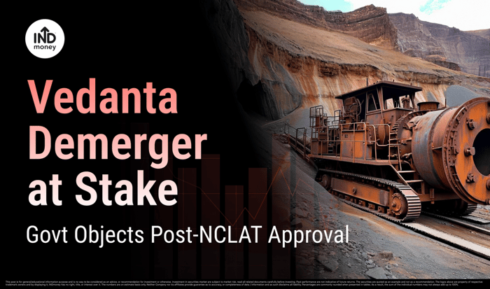 Image with Title: Vedanta Demerger at Stake Govt Objects Post-NCLAT Approval
