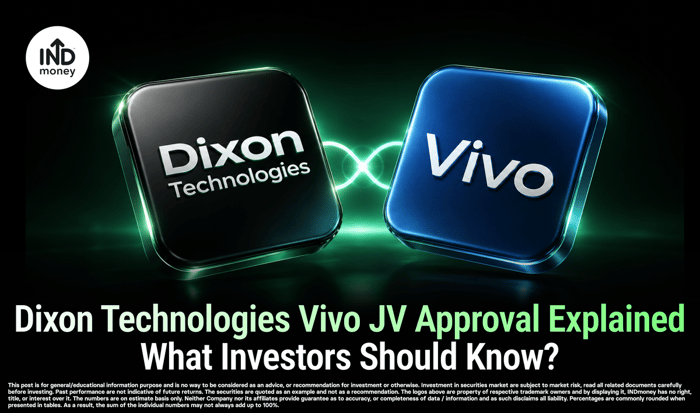 image with title "Dixon Technologies Vivo JV Approval Explained: What Investors Should Know?" image with title "Dixon Technologies Vivo JV Approval Explained: What Investors Should Know?"