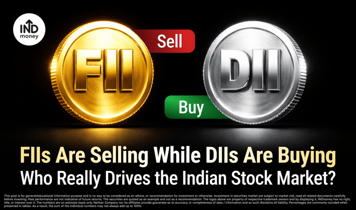 image with "FIIs Are Selling While DIIs Are Buying: Who Really Drives the Indian Stock Market?" image with "FIIs Are Selling While DIIs Are Buying: Who Really Drives the Indian Stock Market?"