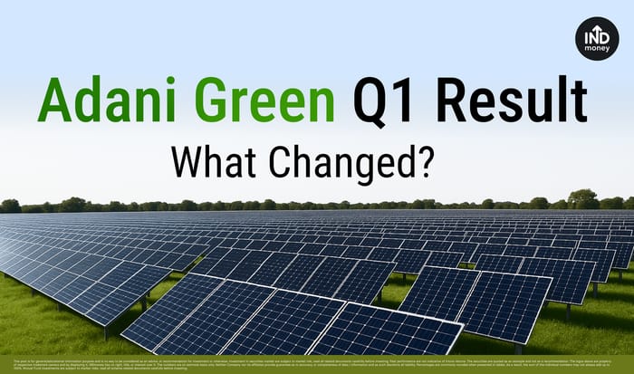 Image with Title: Adani Green Q1 Result What Changed ?