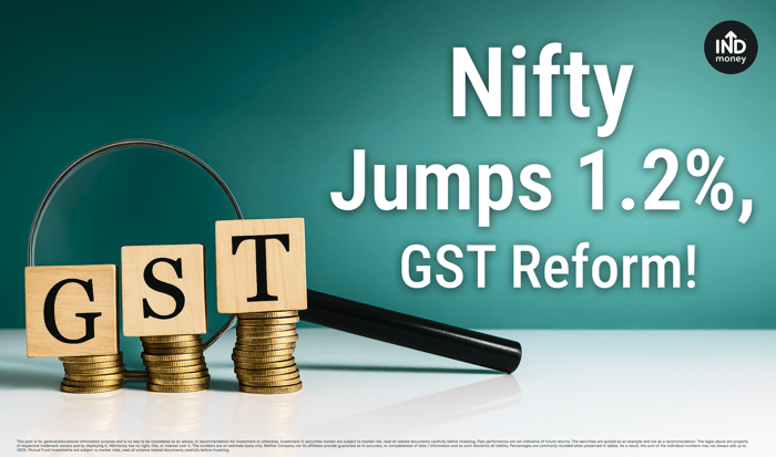 Nifty Rises 1.2% on Optimism Around Expected GST Reforms Nifty Rises 1.2% on Optimism Around Expected GST Reforms