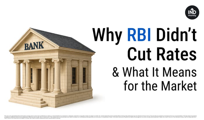 Image with Title: Why RBI Didn’t Cut Rates and What It Means for the Market ?