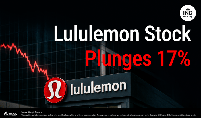 Lululemon Stock Plunges 17% Lululemon Stock Plunges 17%