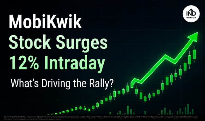 Image with Title: MobiKwik Stock Surges 12% Intraday: What’s Driving the Rally? 