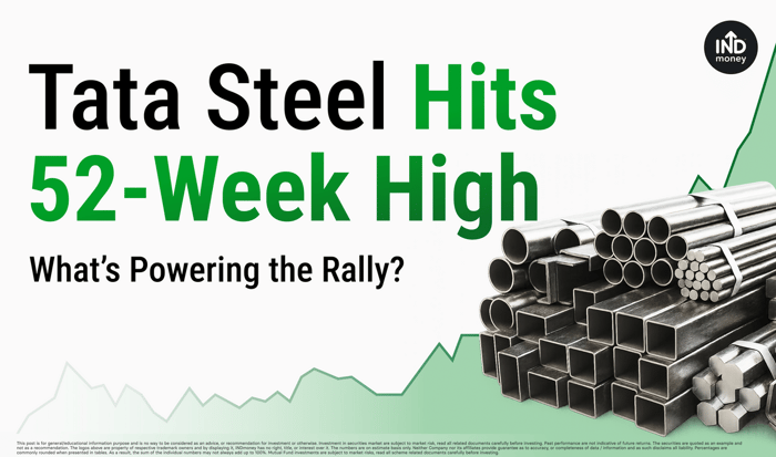 Image with Title: Tata Steel Hits 52-Week High: What’s Powering the Rally?