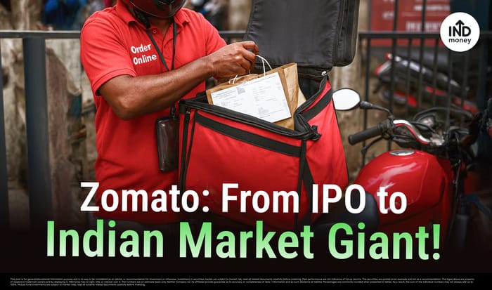 Image with Title: Zomato: From IPO to Indian Market Giant