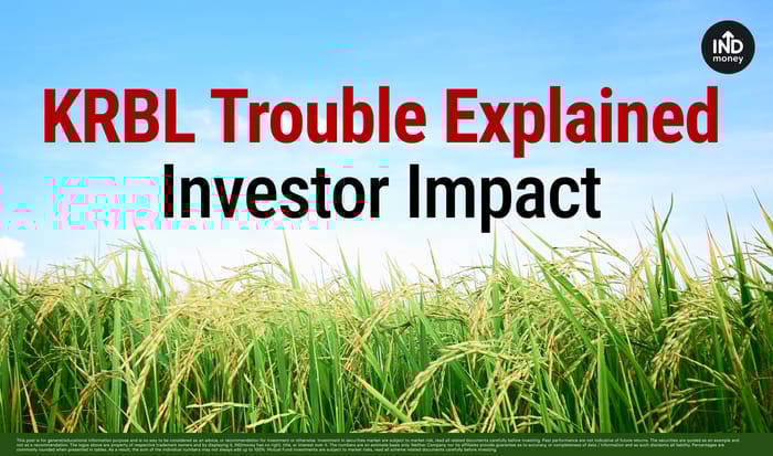 Image with title " KRBL Trouble Explained Investor Impact"