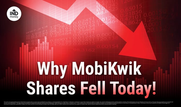 Image with title "Why MobiKwik Shares Fell Today"