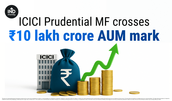 ICICI Prudential MF crosses ₹10 lakh crore AUM mark ICICI Prudential MF crosses ₹10 lakh crore AUM mark