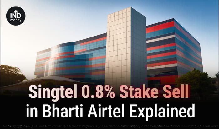 Image with title “Singtel 0.8% Stake Sell in Bharti Airtel Explained" Image with title “Singtel 0.8% Stake Sell in Bharti Airtel Explained"