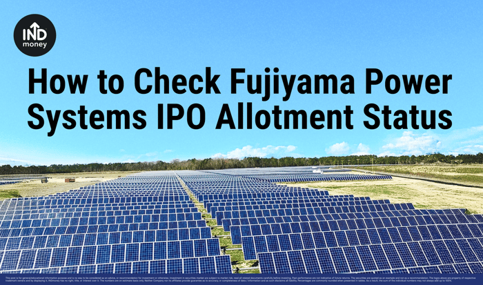 Fujiyama Power Systems IPO Allotment Status Fujiyama Power Systems IPO Allotment Status