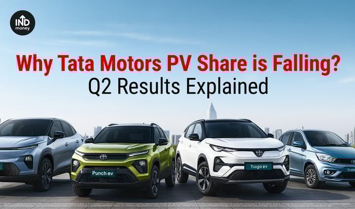 Image with title "Why Tata Motors PV Share is Falling ? Q2 Results Explained" Image with title "Why Tata Motors PV Share is Falling ? Q2 Results Explained"