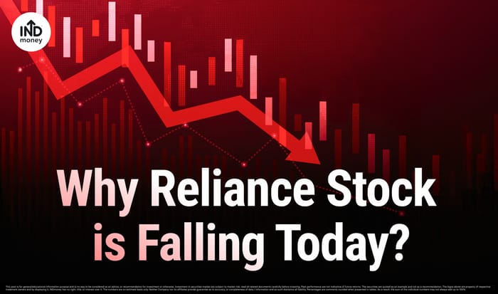 image with title "Why Reliance Stock is Falling Today ?" image with title "Why Reliance Stock is Falling Today ?"